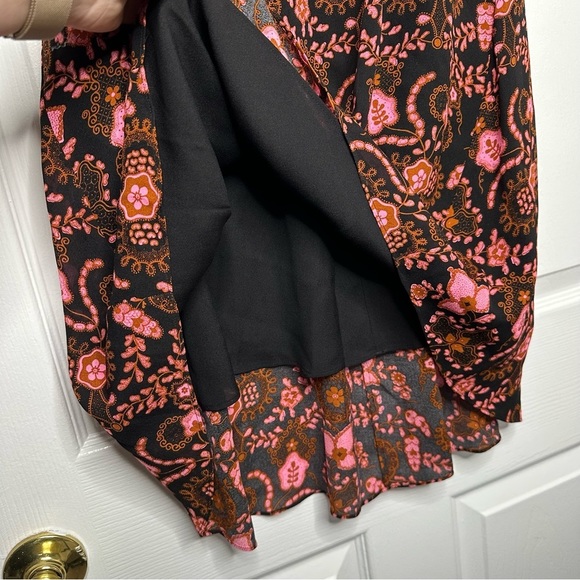 A.L.C Emile 100% silk floral dress 4 - Picture 10 of 16